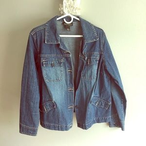 Women’s plus size jean jacket